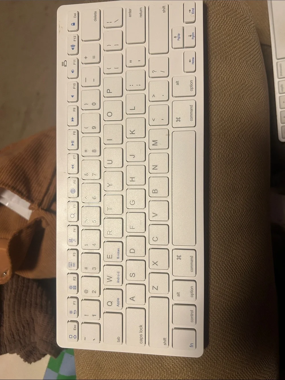 2- Wireless Slim White Bluetooth Keyboards